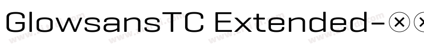GlowsansTC Extended字体转换